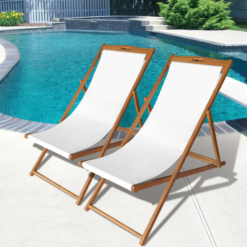 Chaise de plage inclinable Borges