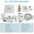 12 Inches Ceiling Mount Shower Faucets Sets Complete Shower System LED Rainfall Shower Head System Rough-in Valve Body and Trim Included-113009571