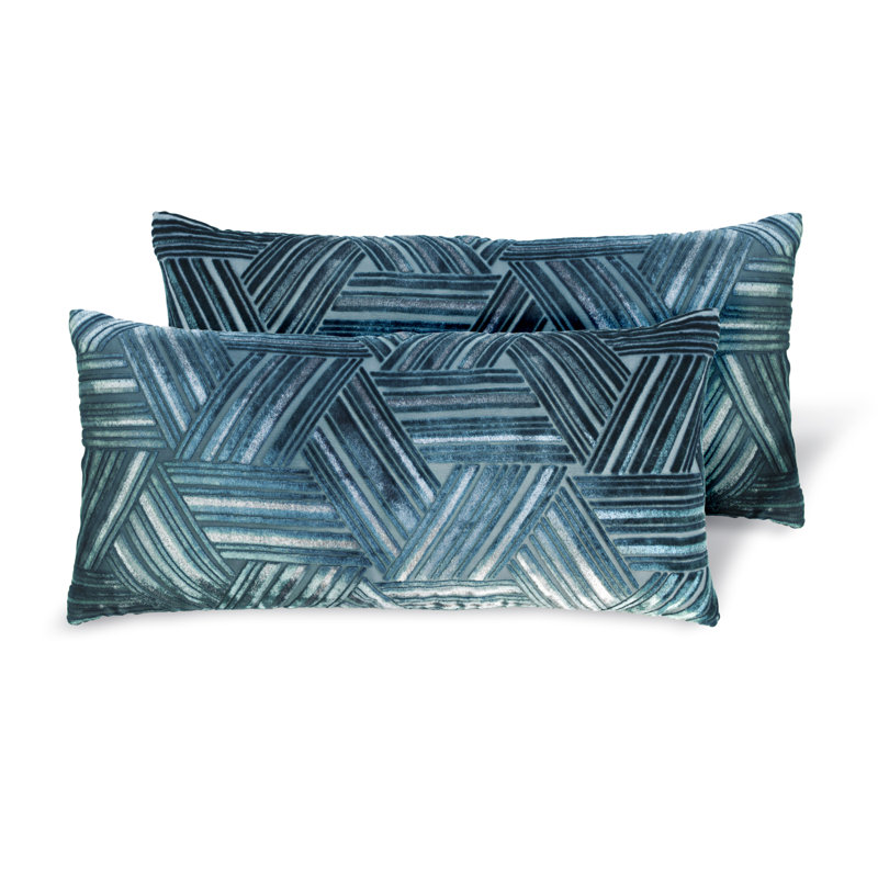  Velvet Pillow Cover & Insert, Pacific