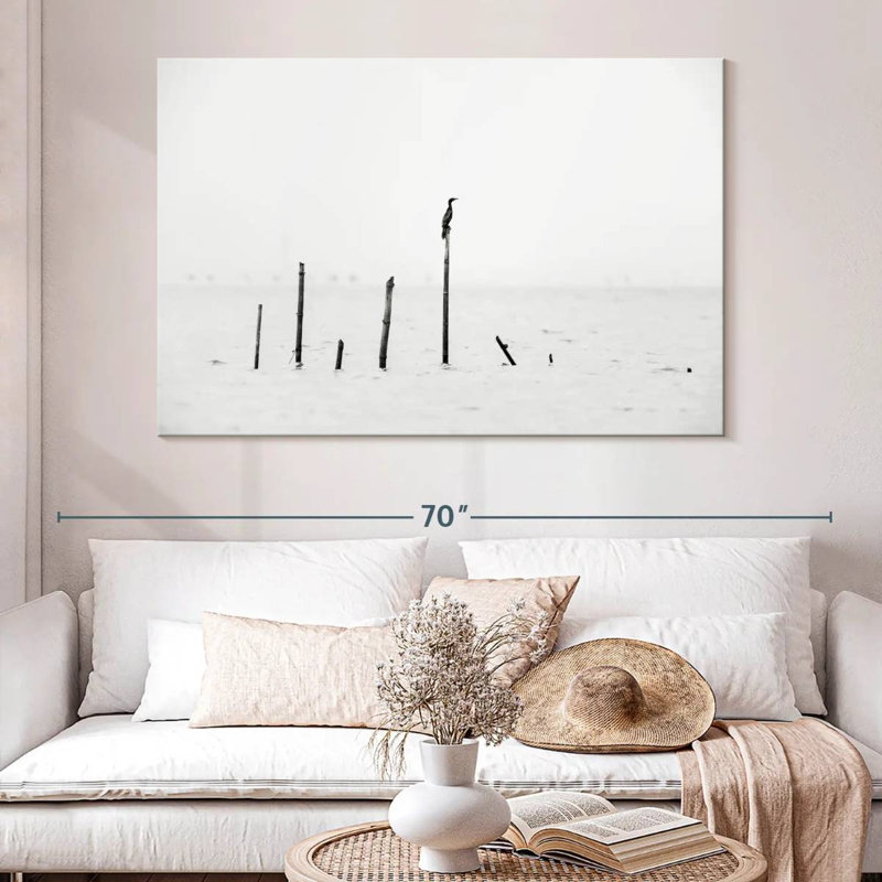 Brampt Bird In Solitude, 34" H x 51" W