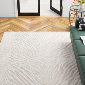 Tatte Animal Print Ivory/Beige Area Rug