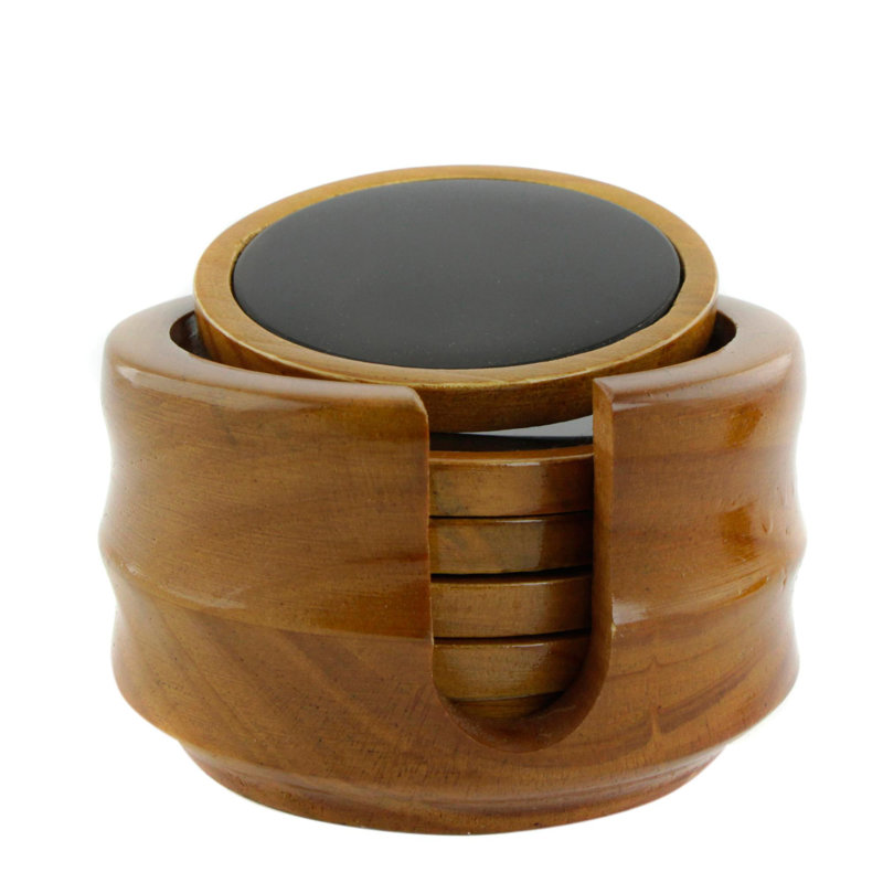 Ensemble de sous-verres 7 pièces avec support