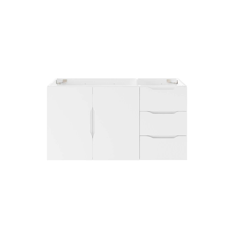 Meuble-lavabo de 36 po Modway Vitality (lavabo non inclus), Blanc