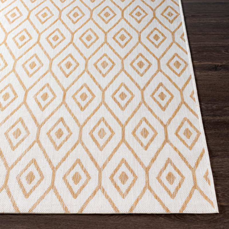 Ordaz Geometric Indoor / Outdoor Rug, Rectangle 5'3" x 7'7"