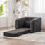 Canapé-lit simple pliable de 40 po avec accoudoirs et dossier-1501278256