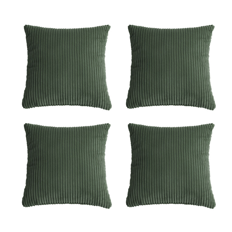 Cotton Square Cushion, Hunter Green