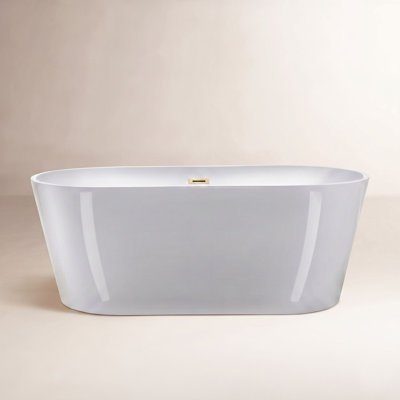 Cove 67" Freestanding Soaking Acrylic Bathtub