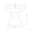 Table d'appoint, H 25 po, intérieur ou extérieur, table d'appoint, bout, chambre à coucher, salon, table de chevet, ronde-78357661