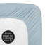 Drap-housse pour lit de bébé rouge et bleu
