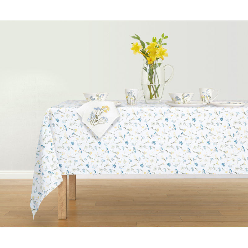 Lenox Wildflowers All-Over Tablecloth, 60" W x 84" L