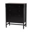 Ensemble de chambre à coucher 5 pièces Baxton Studio Dayami, simple, noir-1068048554