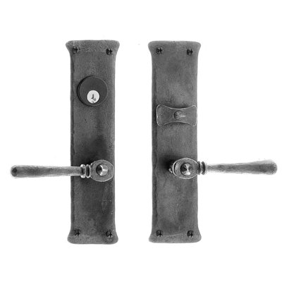Black Levers With Deadbolt Entry Set
