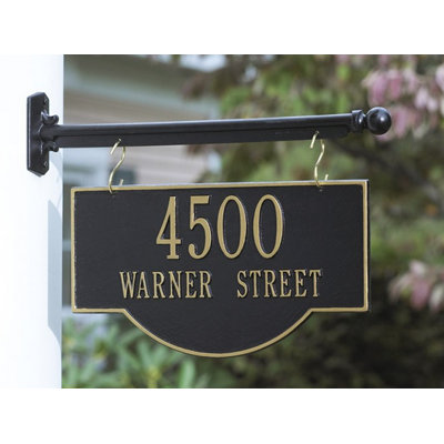 Two Sided Hanging Arch Address Plaque