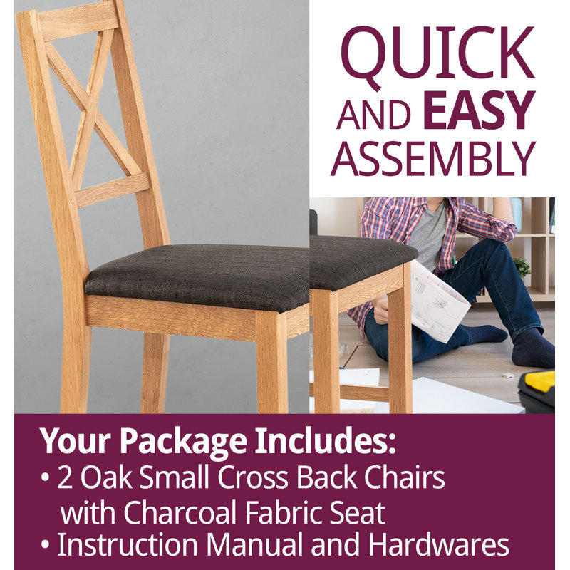 Upholstered Dining Chair, Charcoal
