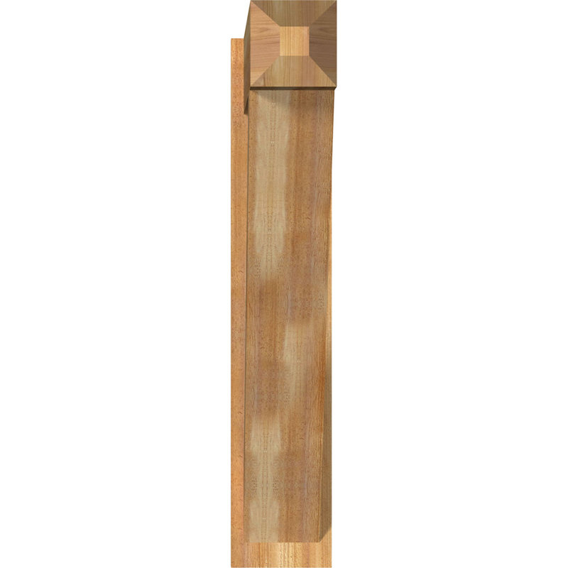 Artisan traditionnel en bois rustique, Cèdre rouge de l'Ouest de 8 po (sciage brut), P 38 po x H 42 po