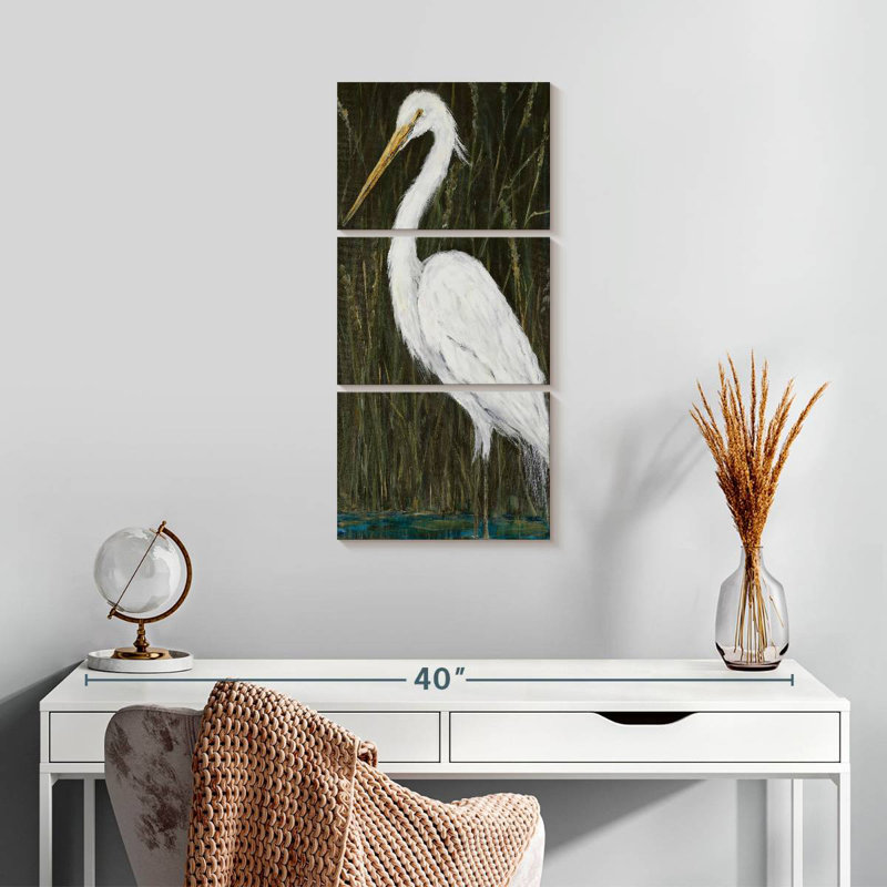 White Egret, 27" H x 12" W