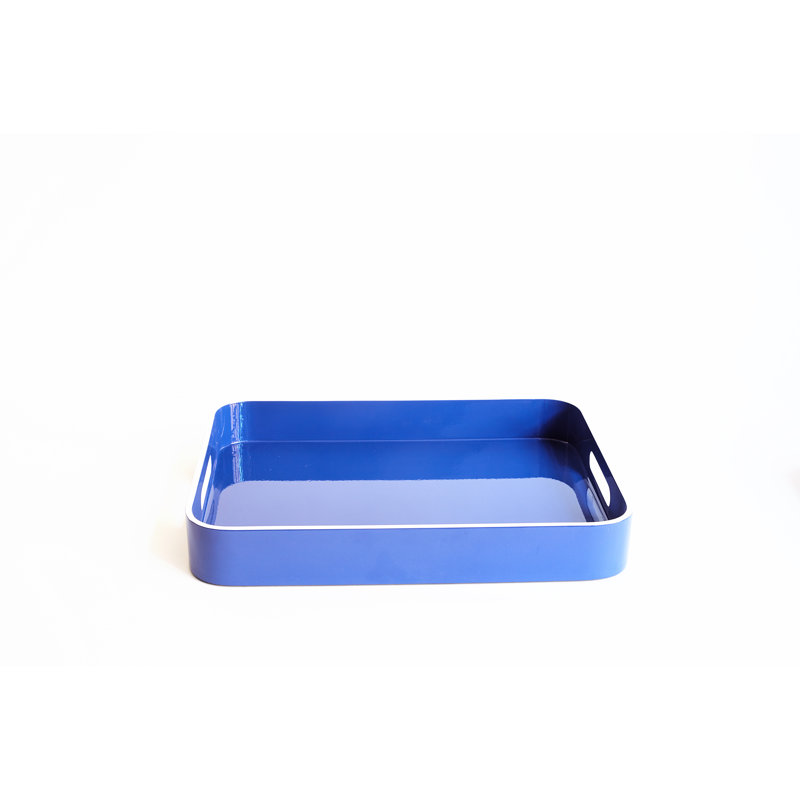 Plateau laqué - bleu marine - petit, H 2 po x l 12 po x P 8 po, Marine