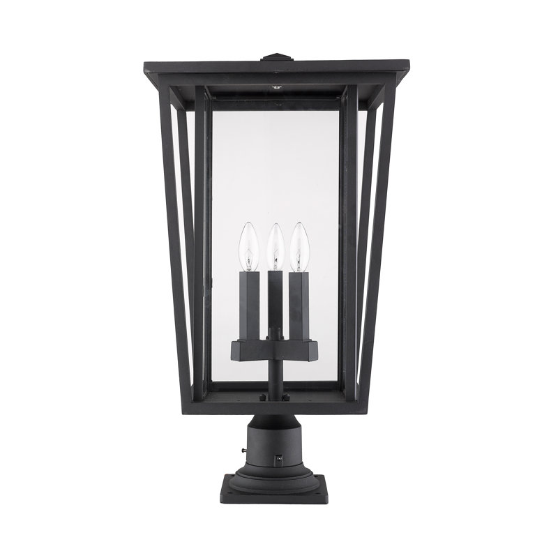 Luminaire suspendu à 3 lumières Amreet, Noir