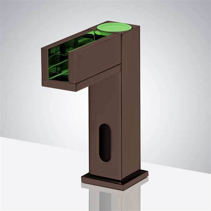 Robinet de lavabo automatique à DEL pour salle de bain BathSelect, Ajouter un mélangeur chaud et froid