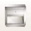 Table de bout Nivara avec 1 tiroir et 1 tablette de style Hollywood Glamour