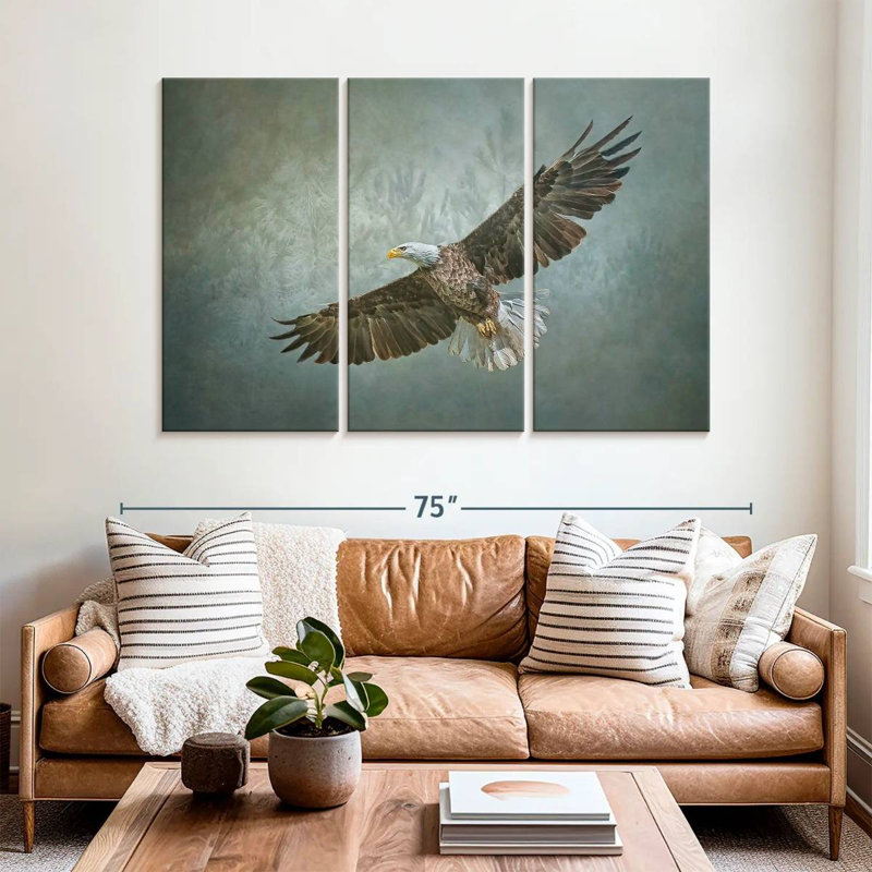 Brampt Majestic Flying Eagle, 42" H x 65" W