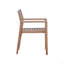 Ensemble de salle à manger 5 pièces avec 4 chaises en bois d'acacia et une table ronde de 47,2 po-257482879