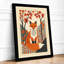 Fox Among Maples Japandi - Framed Print-898743304-898743302