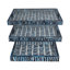 Plateau de repose-pieds accrocheur qui rehausse votre espace - Plateau de table basse décoratif avec motif bleu pour la salle à manger ou le meuble-lavabo - Plateau décoratif avec décoration polyvalente pour organiser ou servir - ensemble de 3, 24 po, bleu