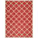 Arneshia Geometric Red/Bone Area Rug