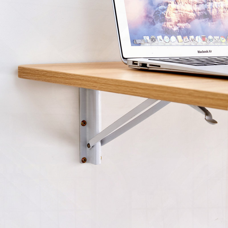 Table murale pliante pour petits espaces, bureau pliable polyvalent et établi, Bois robuste