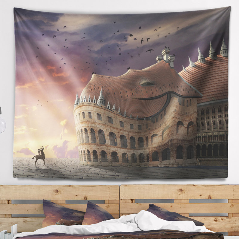 Tapisserie «Landscape Wake Up Dragon Collage», H 32 po x l 39 po