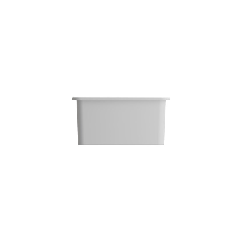 26.75'' L Kitchen Sink, Matte White