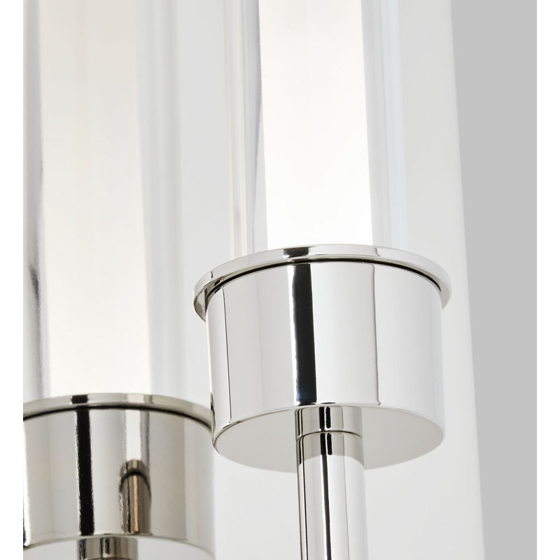 Linger 1 - Light LED Armed Sconce, Polished Nickel