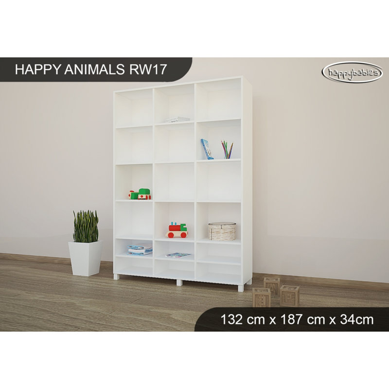 187cm H X 132cm W Kids Bookcase, White