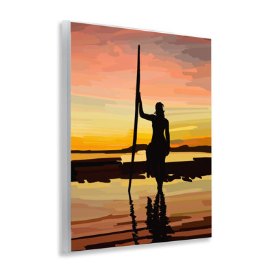 «Sunset Surfer Silhouette» par Amelia Noyes