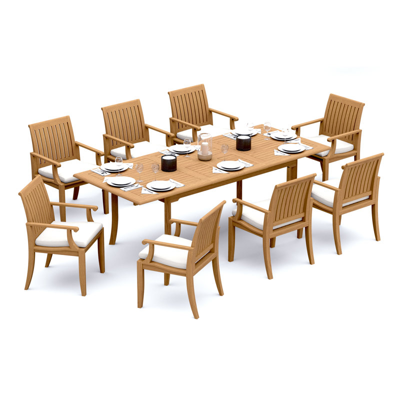 Ensemble de salle à manger Jauss, 8, H 30,5 po x L 94 po x l 40 po