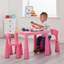 Kids Plastic Table and Two Chairs Set-9247703