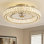 20" Hudman Dimmable Crystal Ceiling Fan with LED Lights