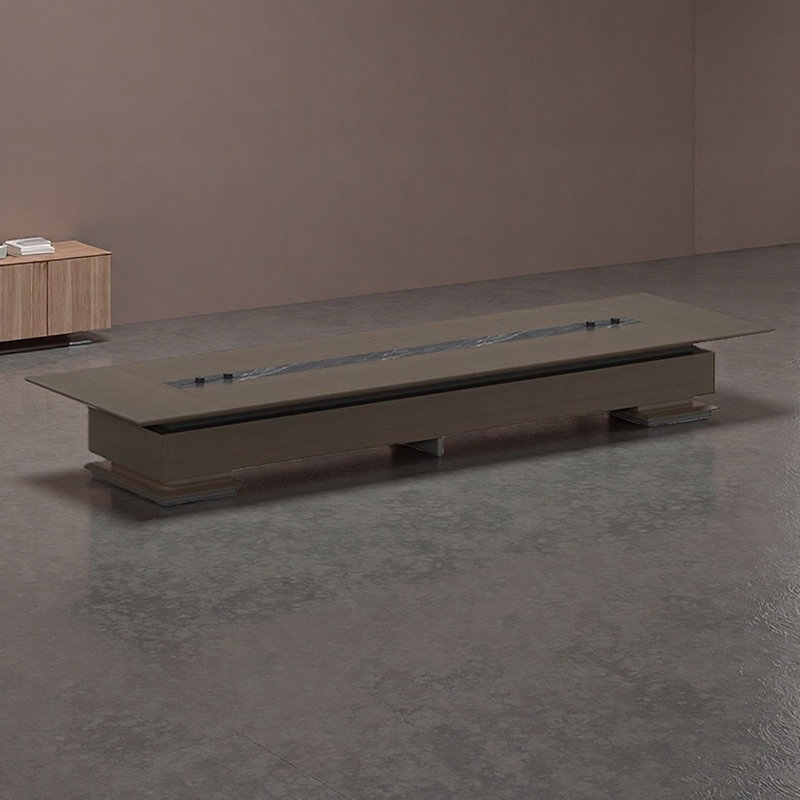 Grande table de conférence légère et luxueuse, H 29,52 po x L 189 po x l 63 po