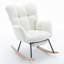 Chaise berçante en tissu avec repose-pieds Teddy-1243860967