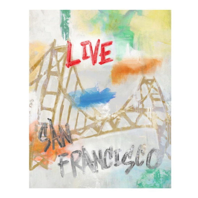 Want To Visit Again I Print by Sofia Fox, Glass Coat, 45" H x 36" W x 1.5" D