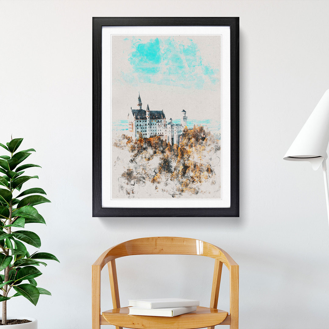The Neuschwanstein Castle in Germany - Framed Print