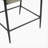 Counter Stool with iron frame-Set of 2-Espresso+Beige-1622922652
