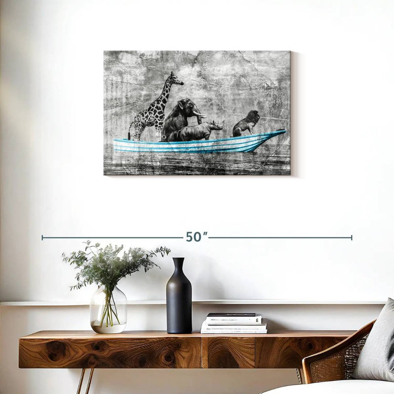 Brampt Animals Boat Pop, 20" H x 30" W