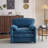 Oversized Chenille Lounge Chair, 38 Inch Wide, High Back Accent Armchair With Comfort Cushions-121780104