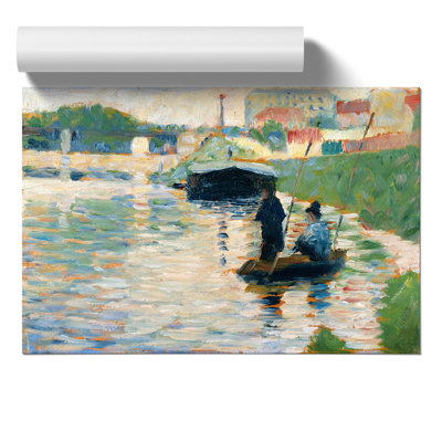 View Of The Seine by Georges Seurat - No Frame Painting