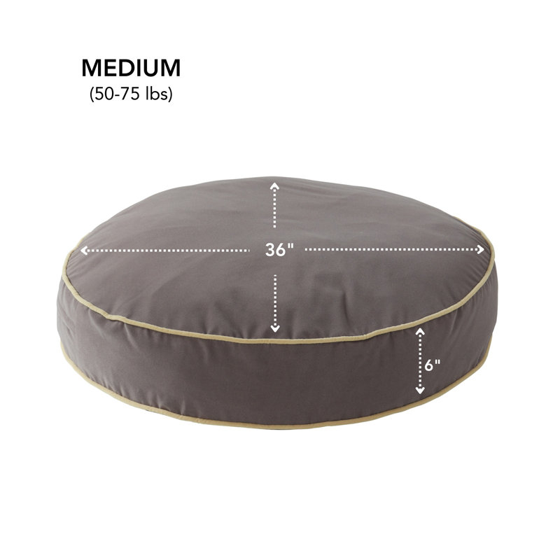 Lit pour chien Buckhead, Moyen (l 36 po x P 36 po x H 6 po), Fumée