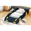 Lit simple en forme de voiture de course avec rangement et durabilité - bleu foncé + jaune, fabrication en bois pour la chambre à coucher-1720005286-1720005285