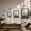 Reflected Solitude Minimalist - Framed Print-944734255-944734253