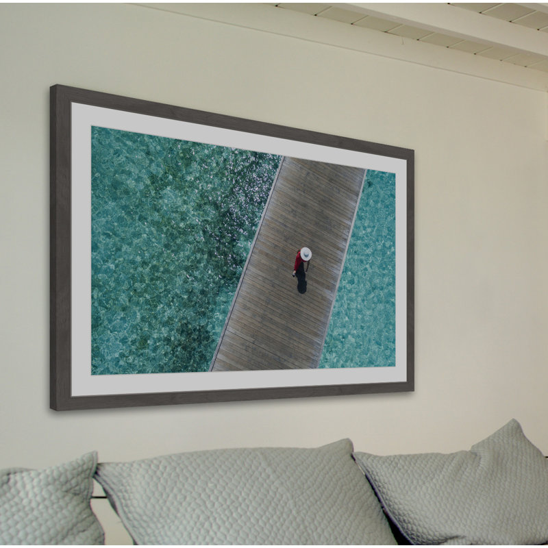 «On the Boardwalk», reproduction de photo encadrée, H 12 po x l 18 po